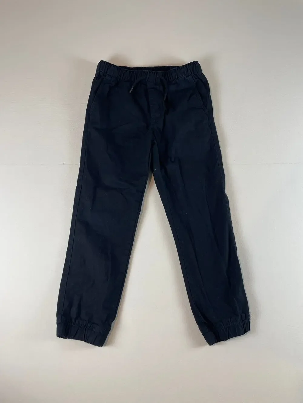 Gap Boys Twill Cargo Joggers Black Size M (8) Cotton Relaxed Fit